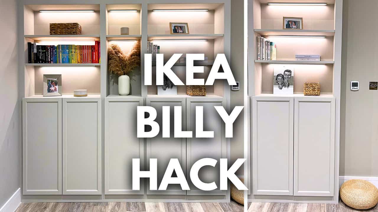 IKEA Billy Bookcase Hack | DIY Built-in Shelves