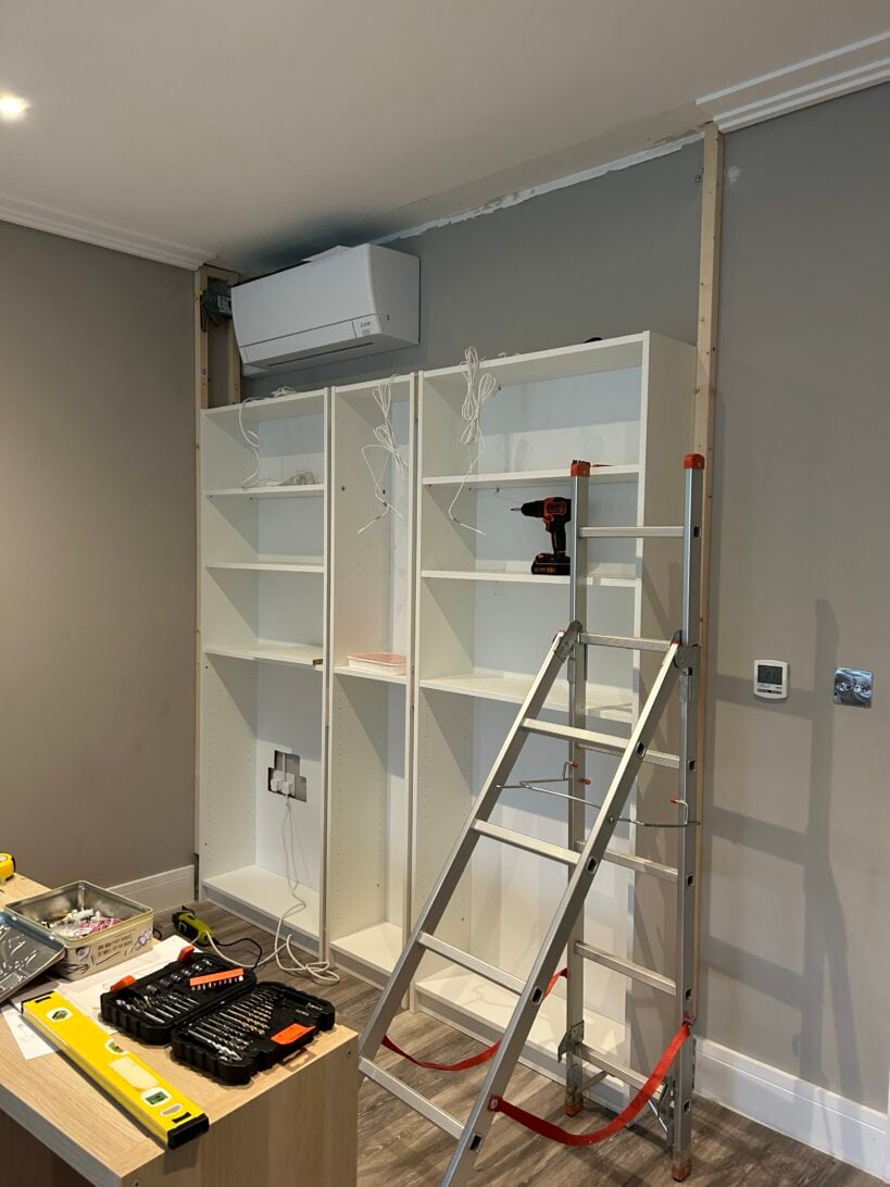 Ikea Billy Bookcase Built-In Hack