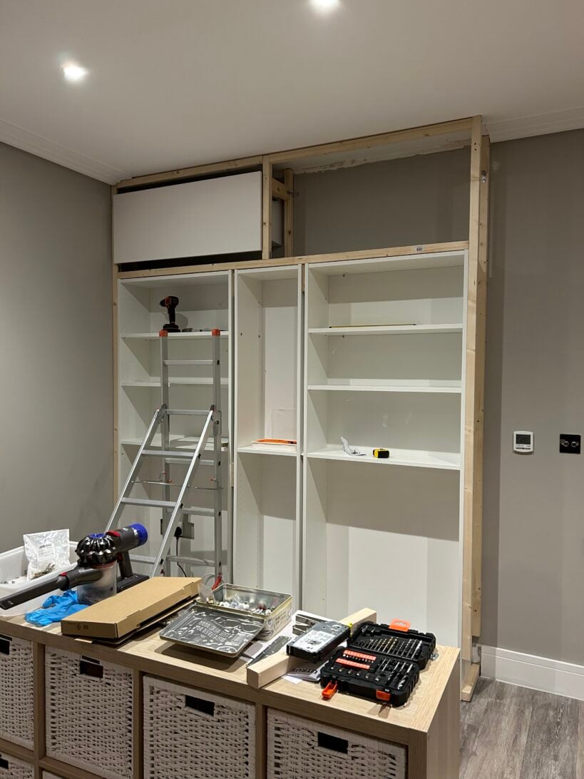 Ikea Billy Bookcase Built-In Hack