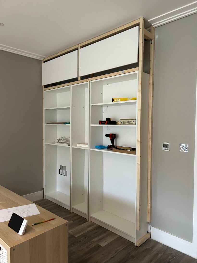 Ikea Billy Bookcase Built-In Hack