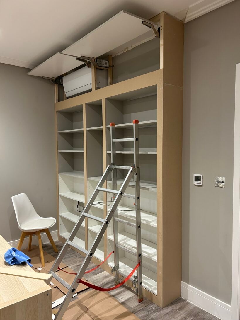 Ikea Billy Bookcase Built-In Hack