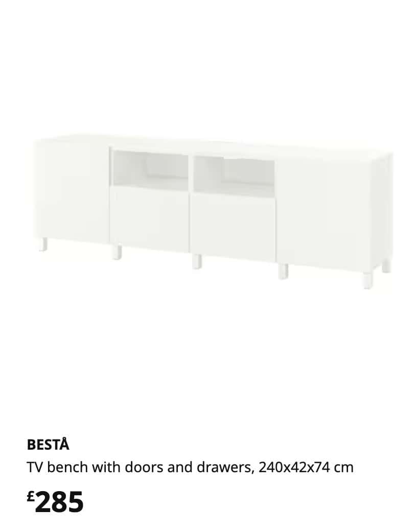 Ikea Besta TV unit